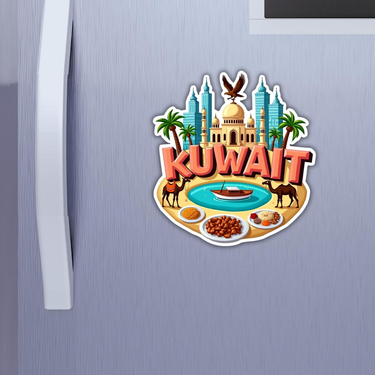 Zesta Kuwait wooden fridge magnet - image 3