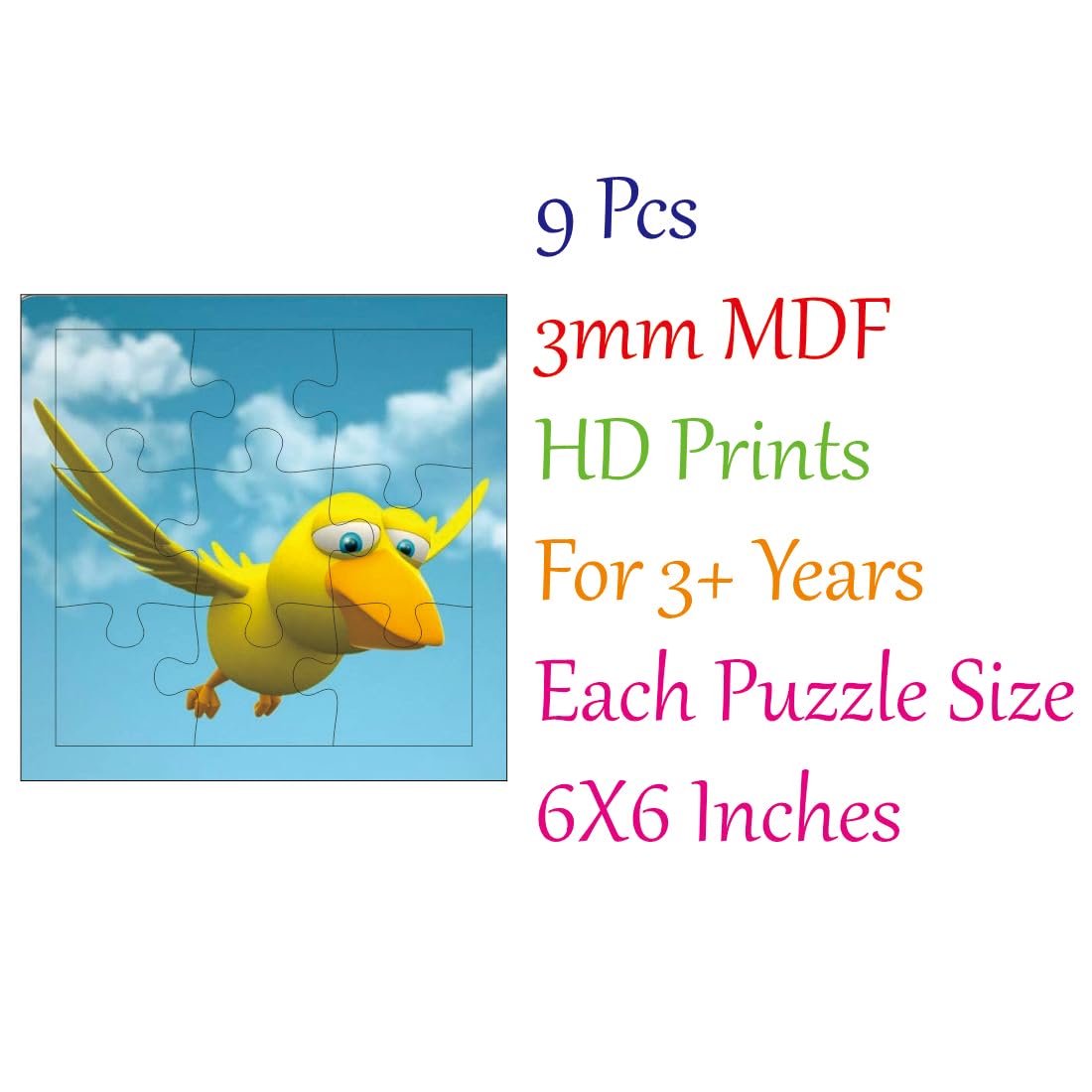 Otidge Birds wooden jigsaw puzzles, pack of 4 - image 7