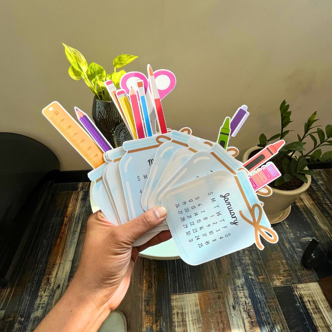 kawaii calender 2025 -Stationery.