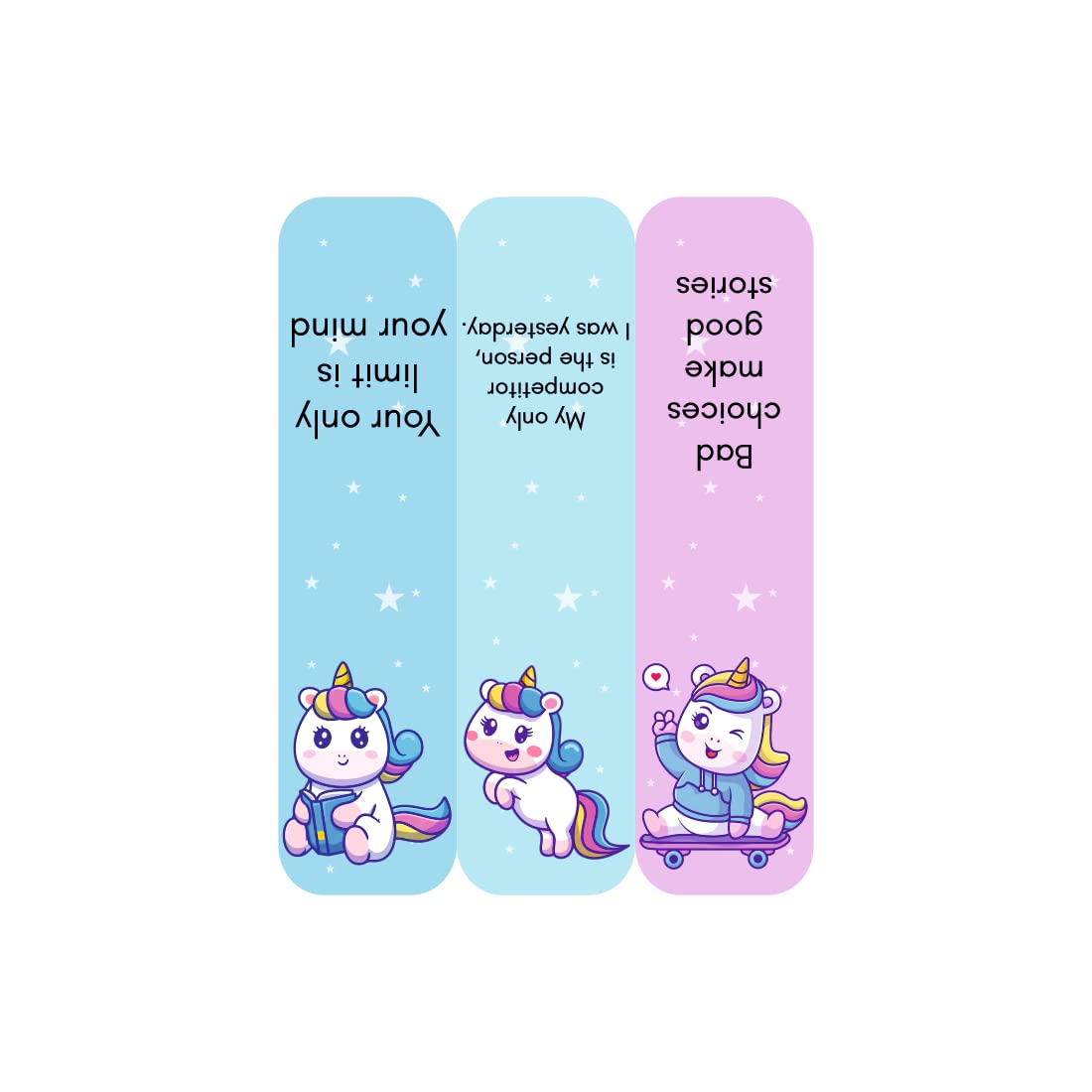 3D Unicorn Magnetic Bookmark.