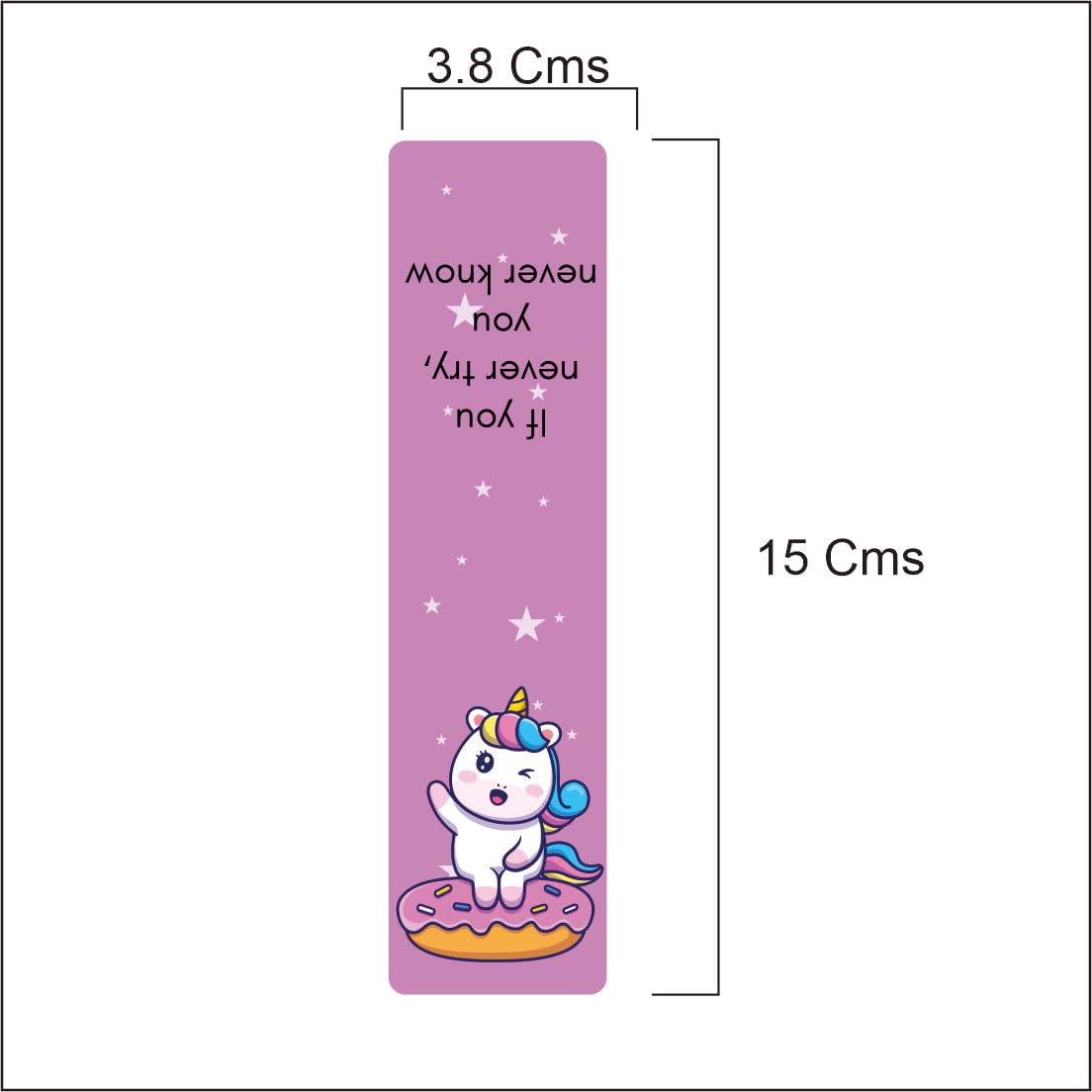 3D Unicorn Magnetic Bookmark.