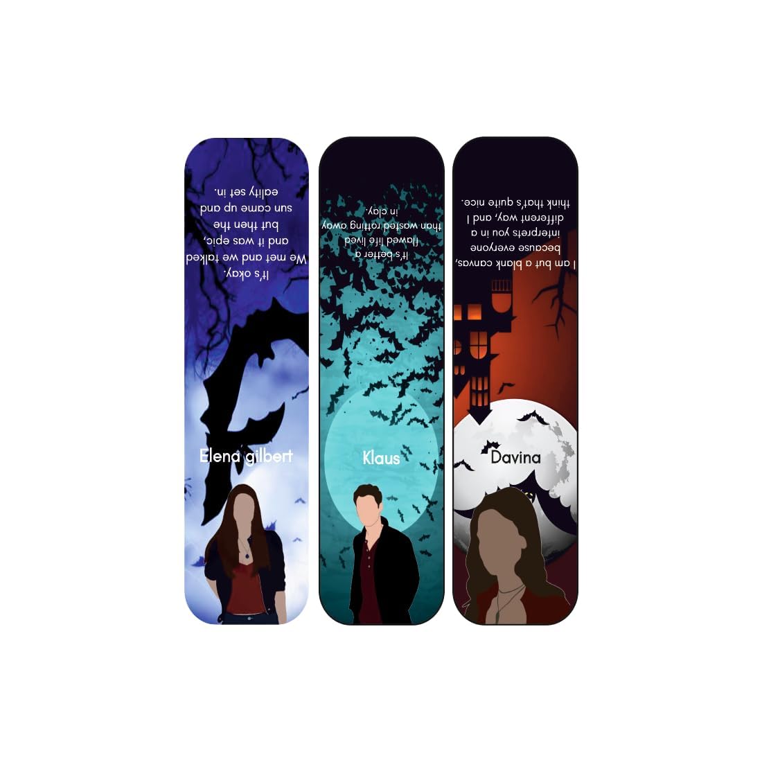 3D Vampire Diary Magnetic Bookmark.