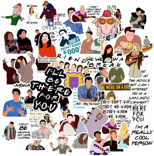 Friends Vinyl Waterproof Sticker (pack of 50).