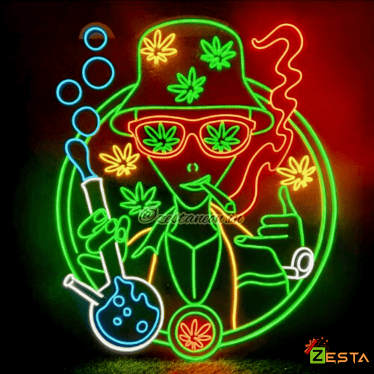 Trippy LED Neon Light Sign.