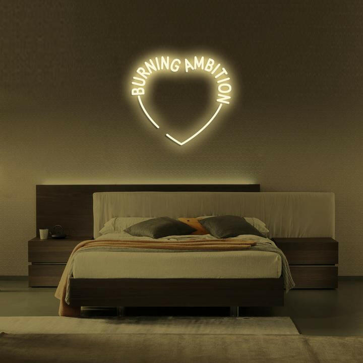 Burning Ambition Custom Neon Sign.