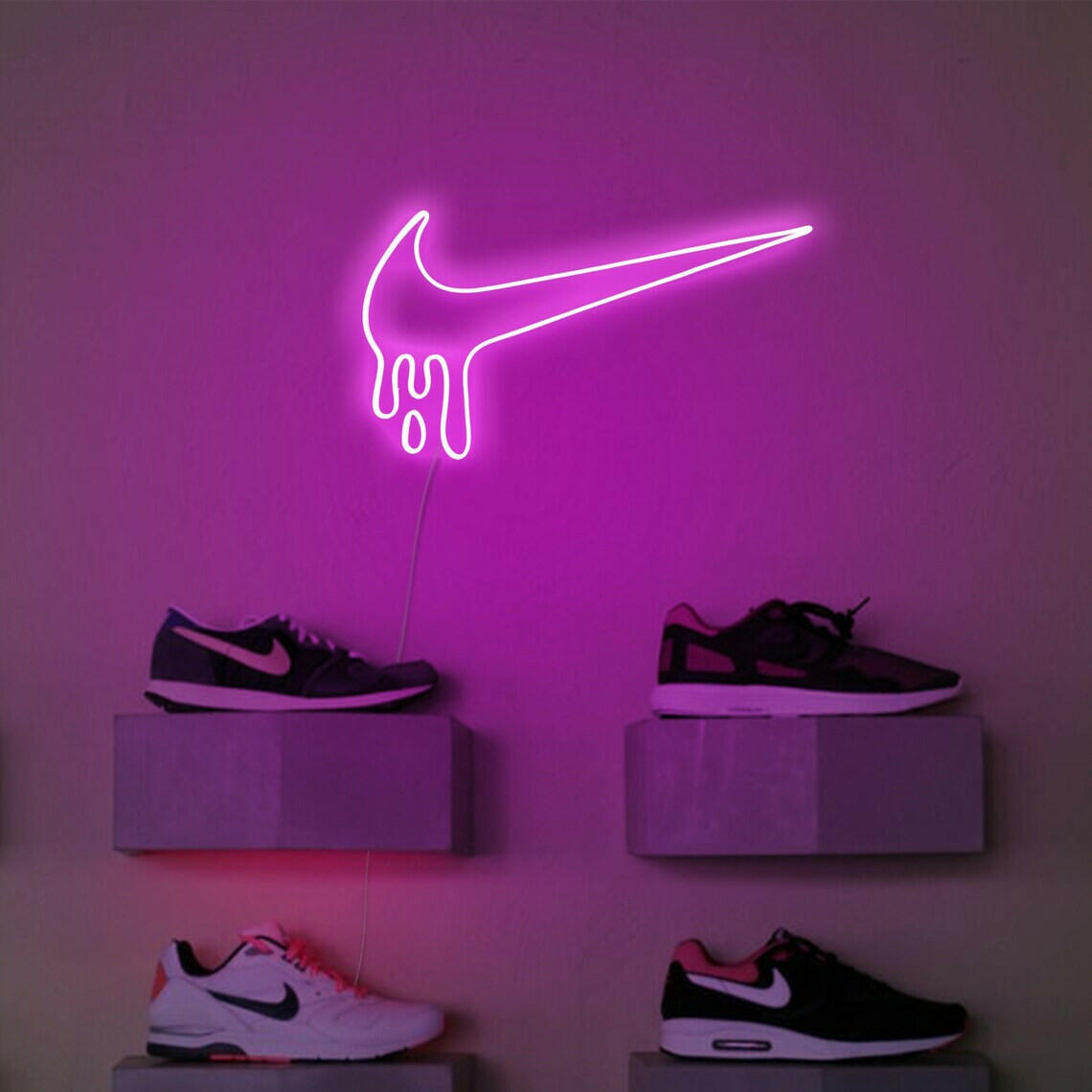 Nike neon sign.