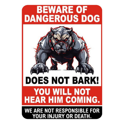 Zesta Beware of Dogs self-adhesive MDF wooden wall hanging - image 1