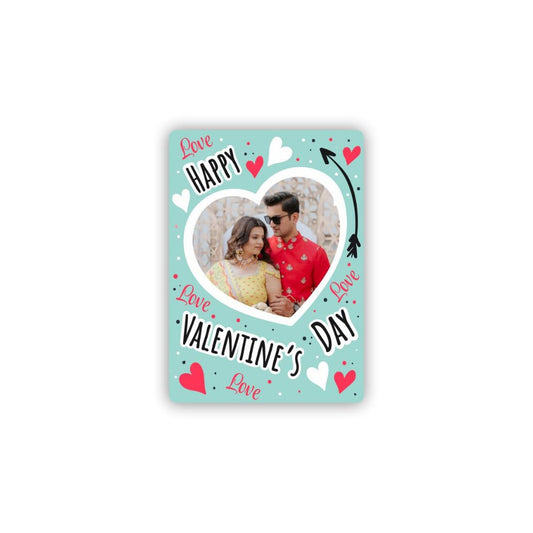 Zesta Valentine & Heart personalised photo fridge magnet - image 1