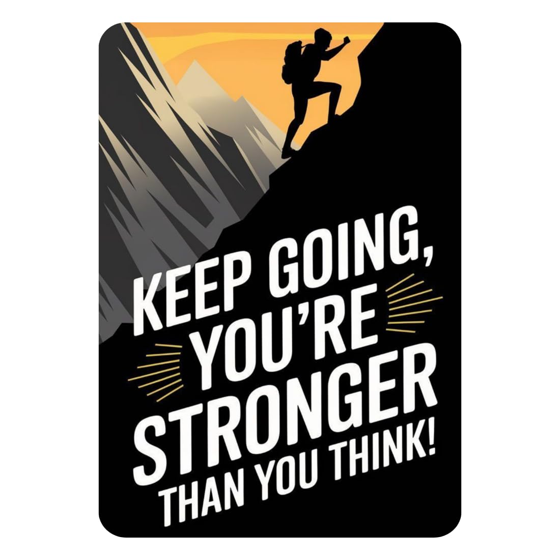 Zesta Motivational – Design 2 self-adhesive MDF wooden wall hanging - image 1