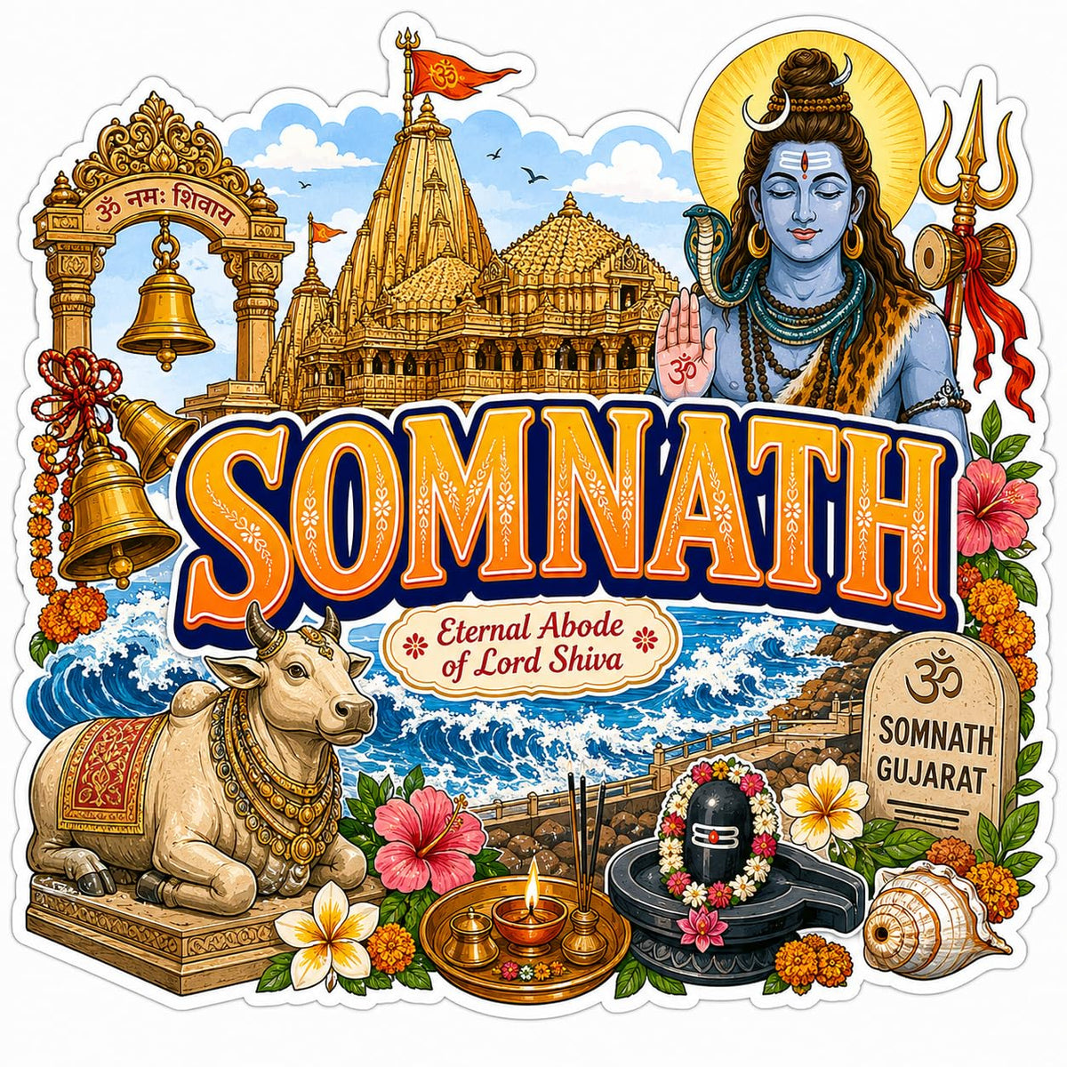 Zesta Somnath wooden fridge magnet - image 1