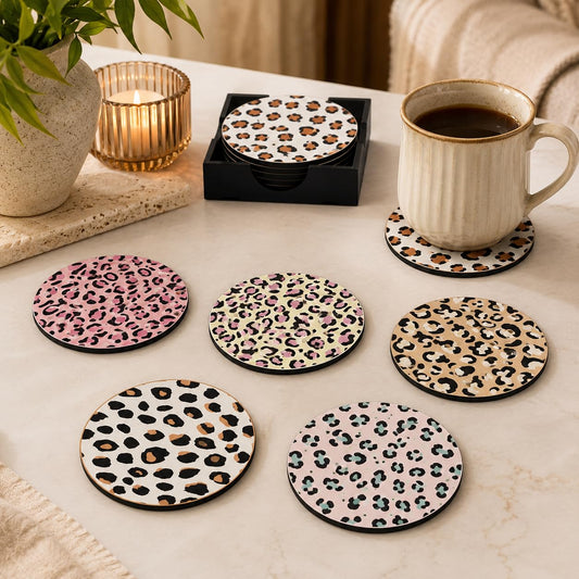 Zesta Jungle Theme Wooden Coasters – Set of 6 – image 1