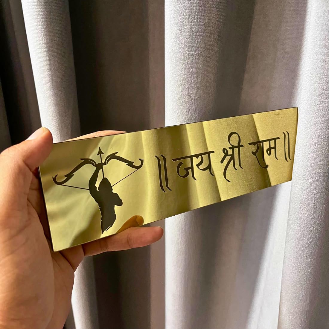 Zesta Jai Shree Ram Self-Adhesive Acrylic Mandir Sticker – image 4