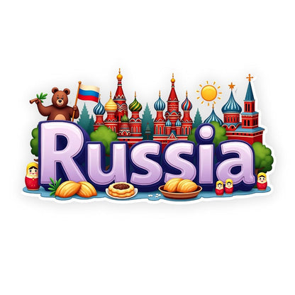 Zesta Russia wooden fridge magnet - image 1