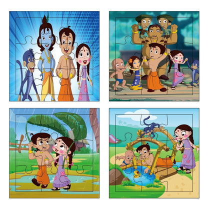 Otidge Chota Bheem wooden jigsaw puzzles, pack of 4 - image 1