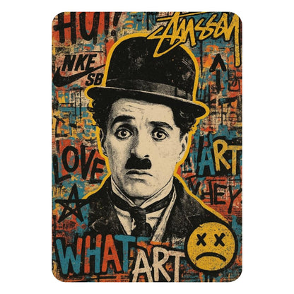 Zesta Charlie Chaplin self-adhesive MDF wooden wall hanging - image 1