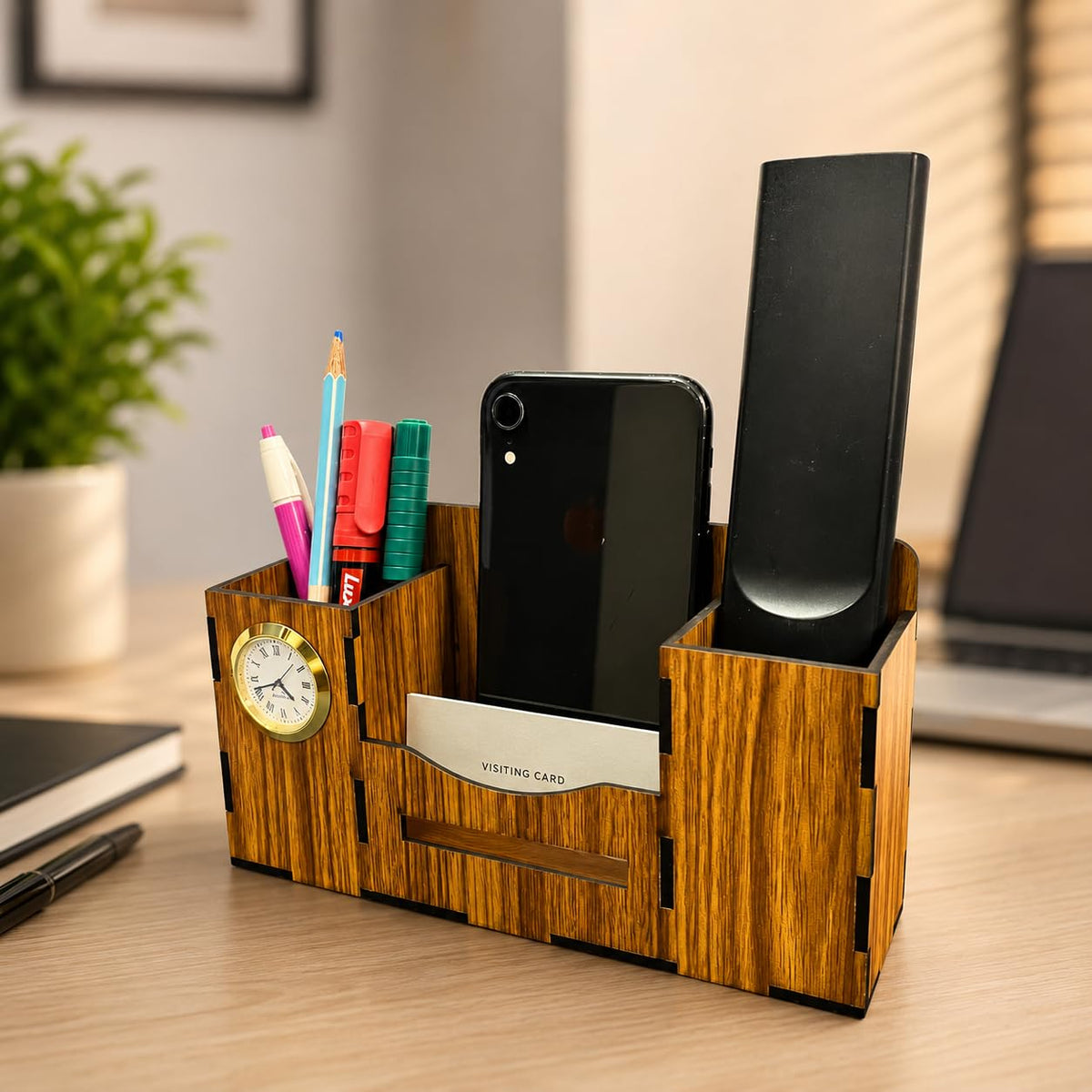 Zesta Desk Organiser with Clock – image 5