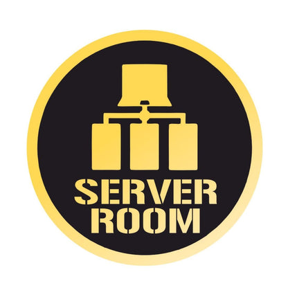 Zesta Server Room Self-Adhesive Acrylic Office Sign – image 1