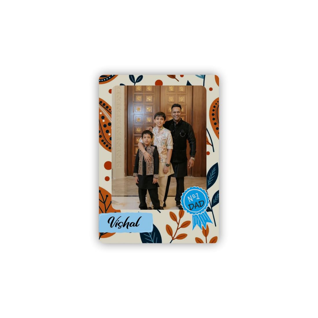 Zesta Best Dad personalised photo fridge magnet - image 1