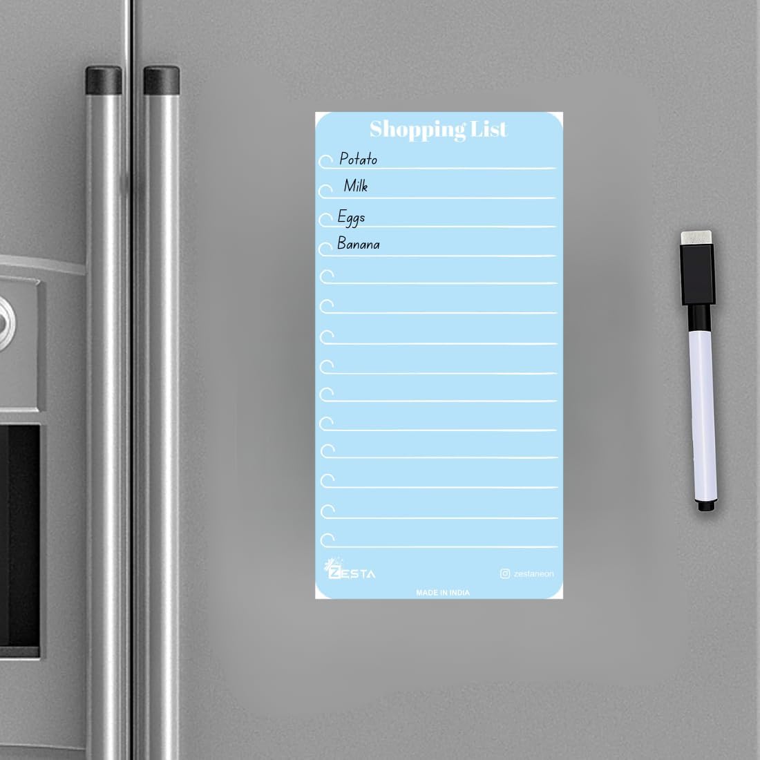 Zesta Pastel Rewritable Magnetic Fridge Planner – image 1
