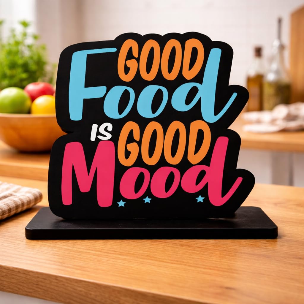 Zesta Good Food Wooden Table Top Decor – image 1