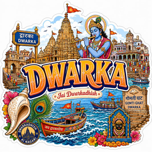 Zesta Dwarka wooden fridge magnet - image 1