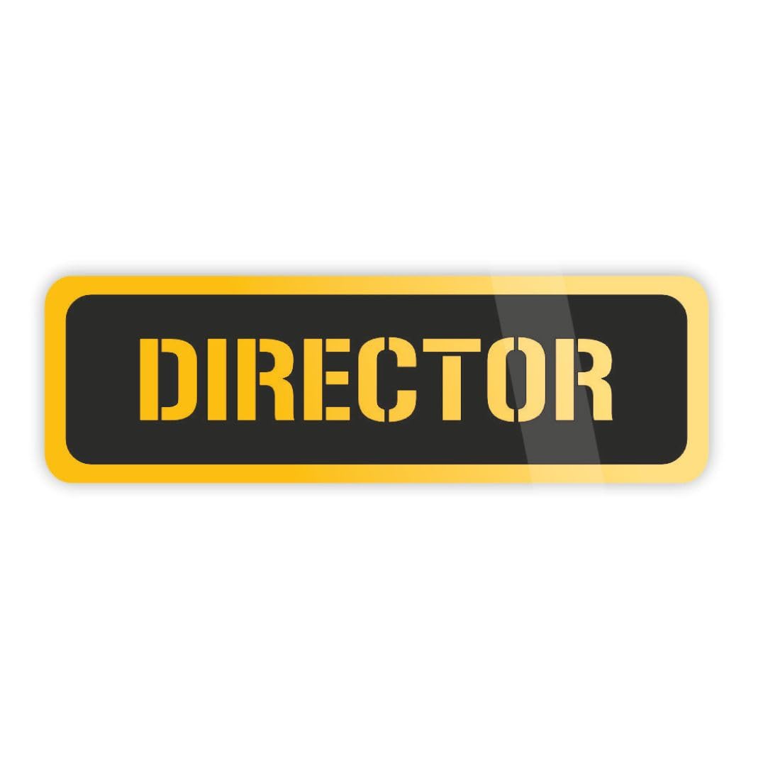 Zesta Director Self-Adhesive Acrylic Office Sign – image 1