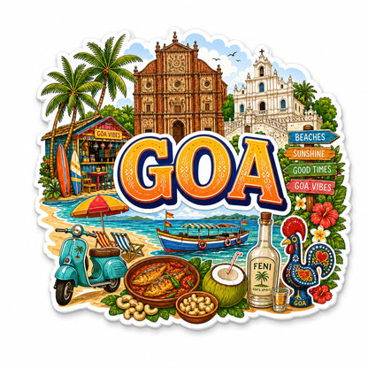 Zesta Goa wooden fridge magnet - image 1