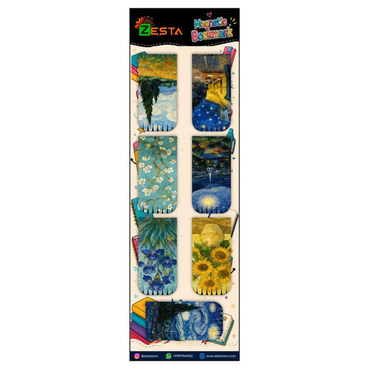 Zesta Van Gogh Inspired Magnetic Bookmarks – Set of 7 – image 1