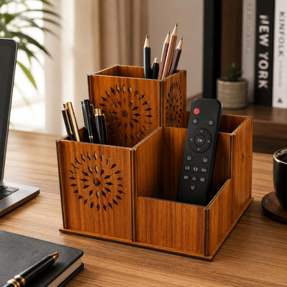 Zesta 4-Compartment Desk Organiser – image 1