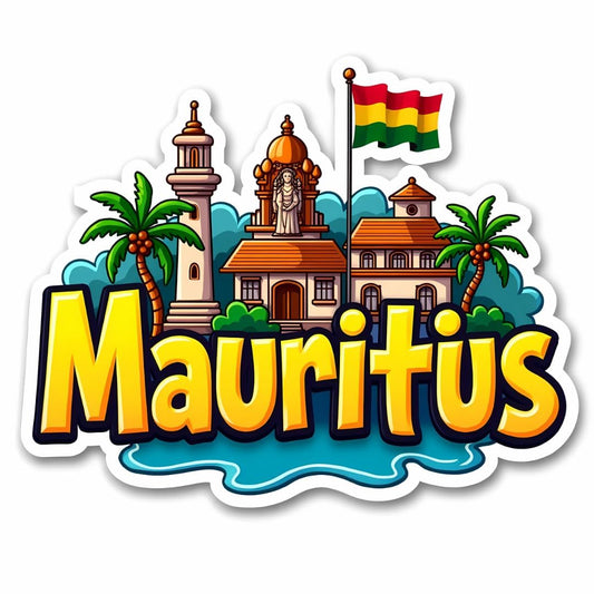 Zesta Mauritius wooden fridge magnet - image 1