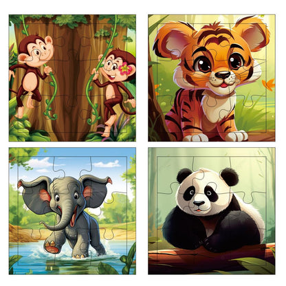Otidge Cars wooden jigsaw puzzles, pack of 4 - image 1