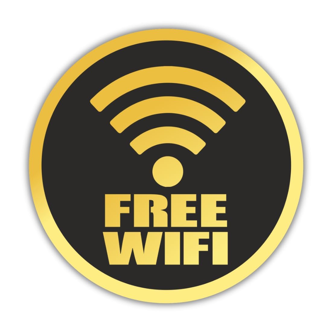 Zesta Free Wi-Fi self-adhesive acrylic sign - image 1