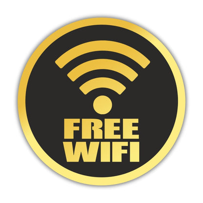 Zesta Free Wi-Fi self-adhesive acrylic sign - image 1