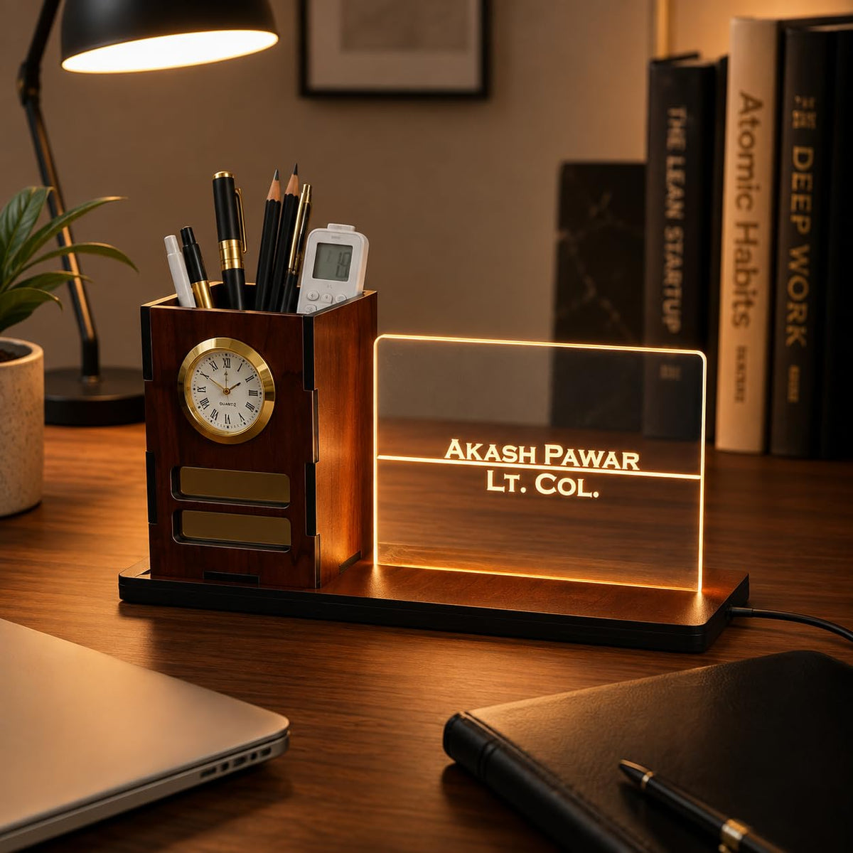 Zesta Personalised Pen Holder with Analog Watch – image 14