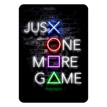 Zesta Just One More Game self-adhesive MDF wooden wall hanging - image 1