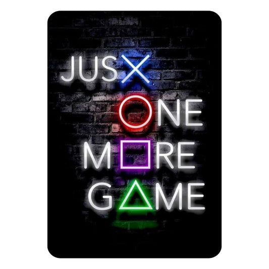 Zesta Just One More Game self-adhesive MDF wooden wall hanging - image 1