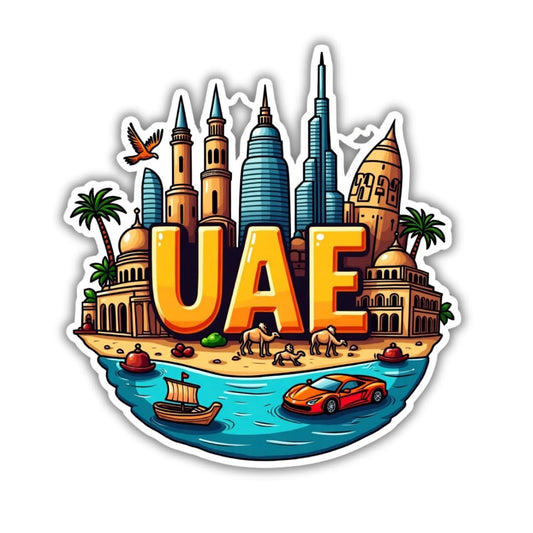 Zesta UAE wooden fridge magnet - image 1