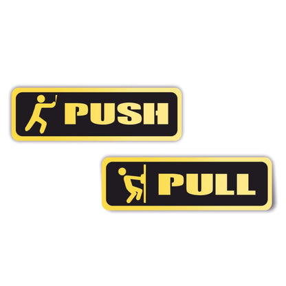 Zesta Push Pull Horizontal Self-Adhesive Acrylic Office Sign – image 1