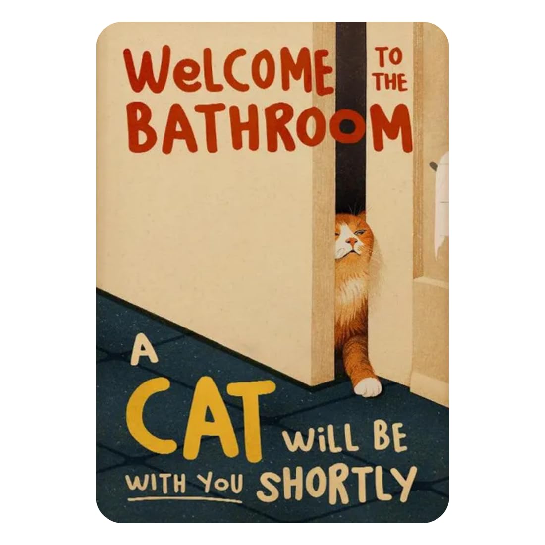 Zesta Bathroom self-adhesive MDF wooden wall hanging - image 1