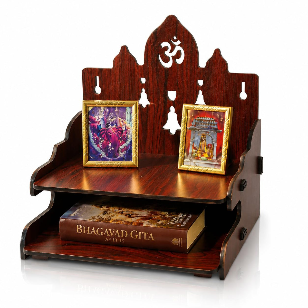 Zesta Temple With 2 Steps DIY Wooden Mandir – image 1