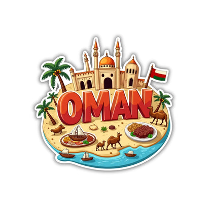 Zesta Oman wooden fridge magnet - image 1