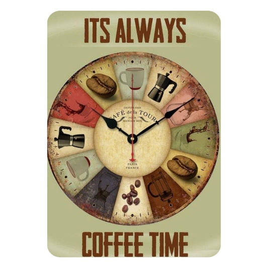 Zesta Coffee Lover self-adhesive MDF wooden wall hanging - image 1