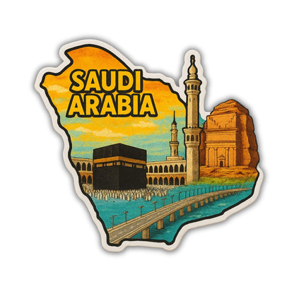 Zesta Saudi Arabia wooden fridge magnet - image 1