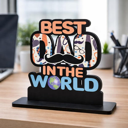 Zesta Best Dad (2) Wooden Table Top Decor – image 1