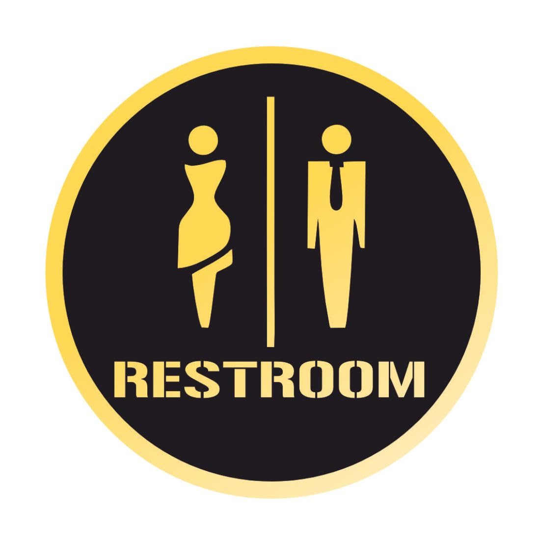 Zesta Restroom Self-Adhesive Acrylic Office Sign – image 1