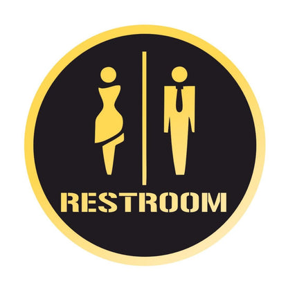 Zesta Restroom Self-Adhesive Acrylic Office Sign – image 1