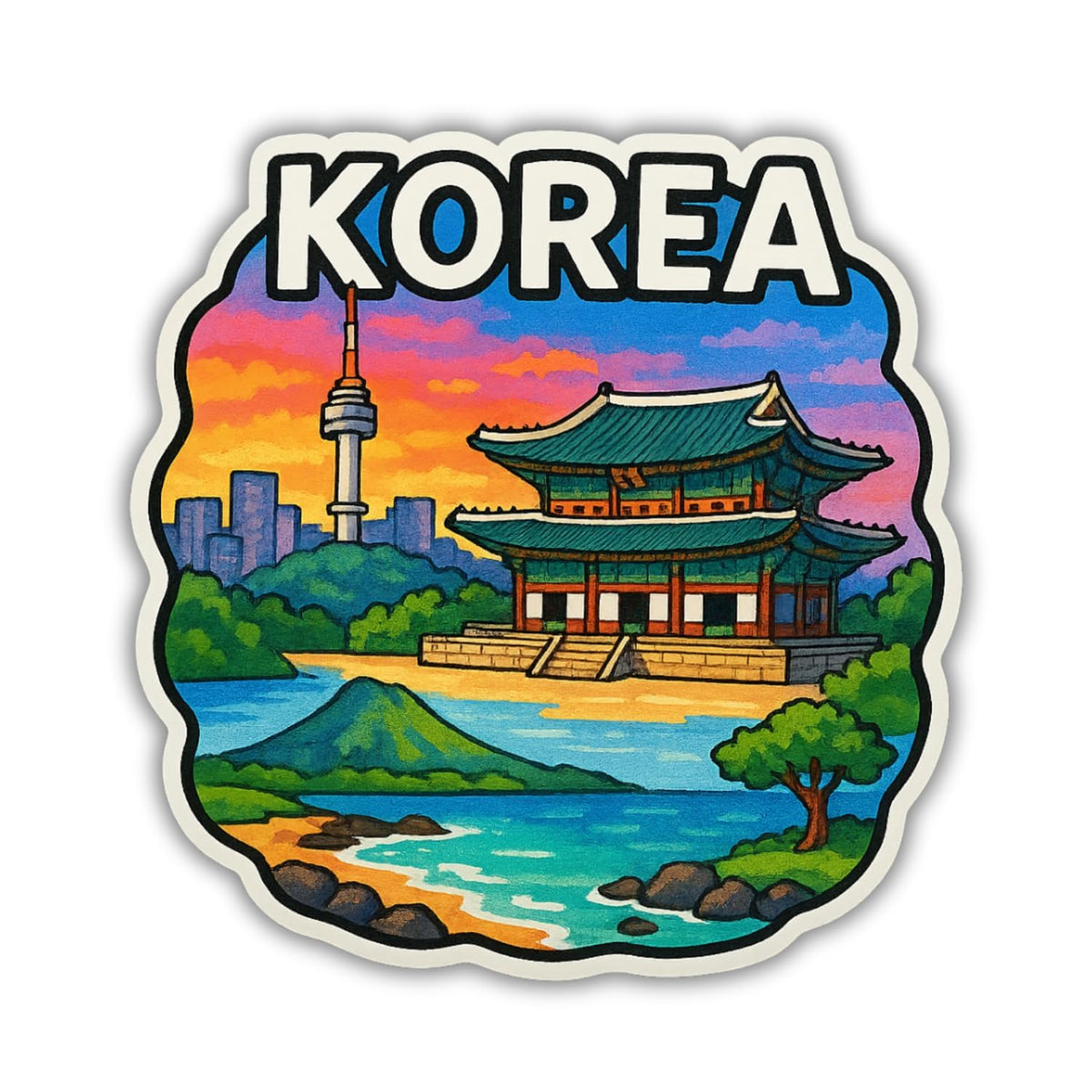 Zesta South Korea wooden fridge magnet - image 1