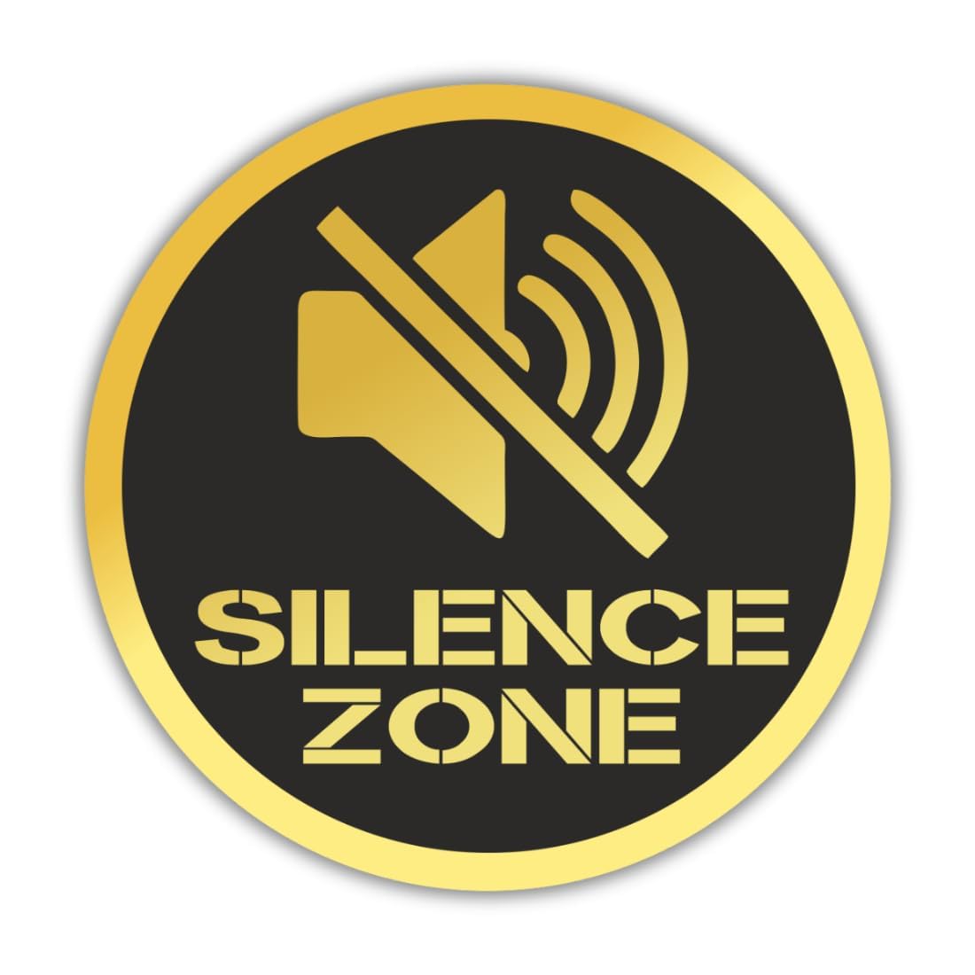 Zesta Silence Zone self-adhesive acrylic sign - image 1