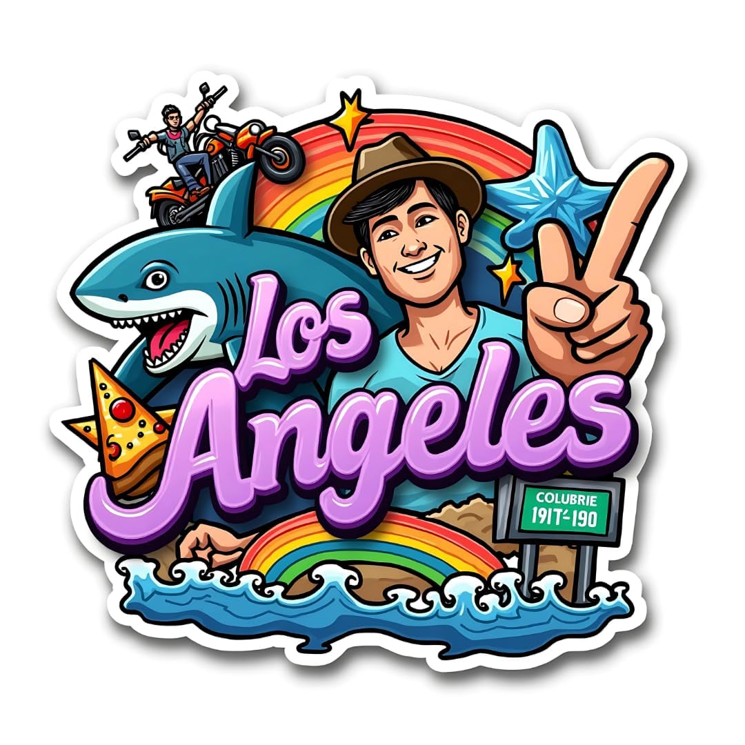 Zesta Los Angeles wooden fridge magnet - image 1