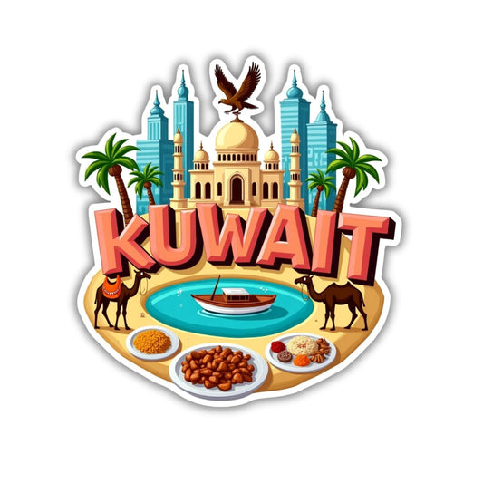 Zesta Kuwait wooden fridge magnet - image 1
